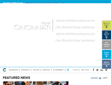 Tablet Screenshot of cincinnati-oh.gov